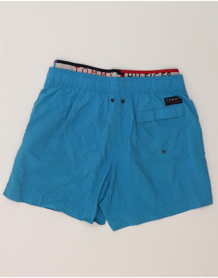 Tommy Hilfiger Mens Graphic Swimming Shorts Medium Blue Colourblock
