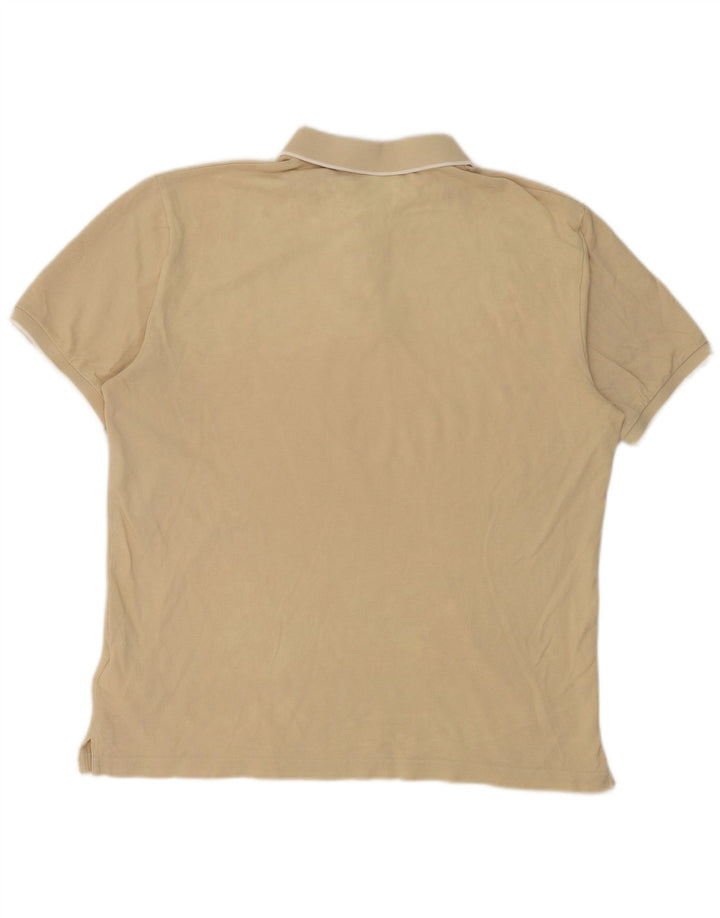 GANT Mens Polo Shirt Large Beige Cotton