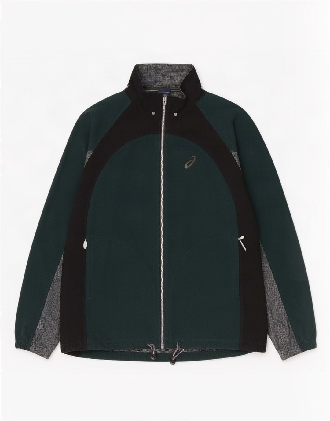 Asics Mens Tracksuit Top Jacket 2XL Green Colourblock