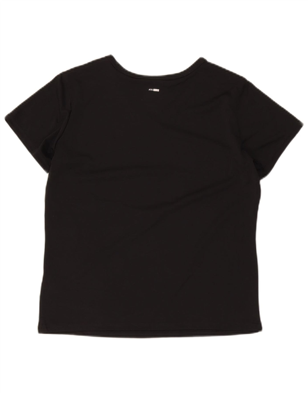 Adidas Womens T-Shirt Top UK 14 Medium Black Polyester
