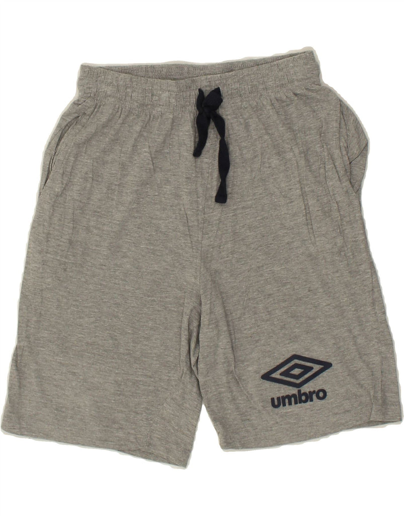 UMBRO Mens Graphic Sport Shorts Medium Grey Cotton | Vintage Umbro | Thrift | Second-Hand Umbro | Used Clothing | Messina Hembry 