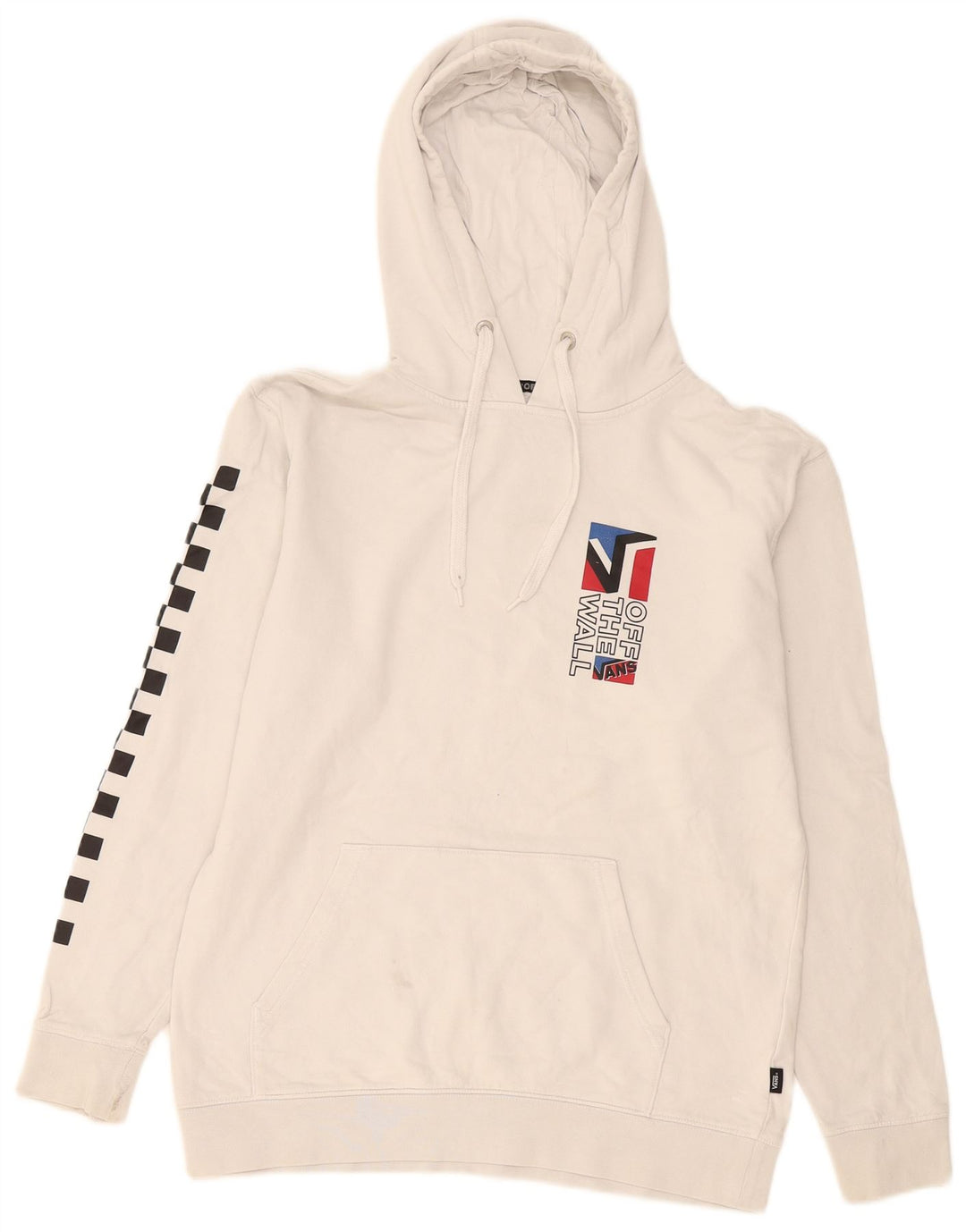 Vans Mens Graphic Hoodie Jumper Medium White