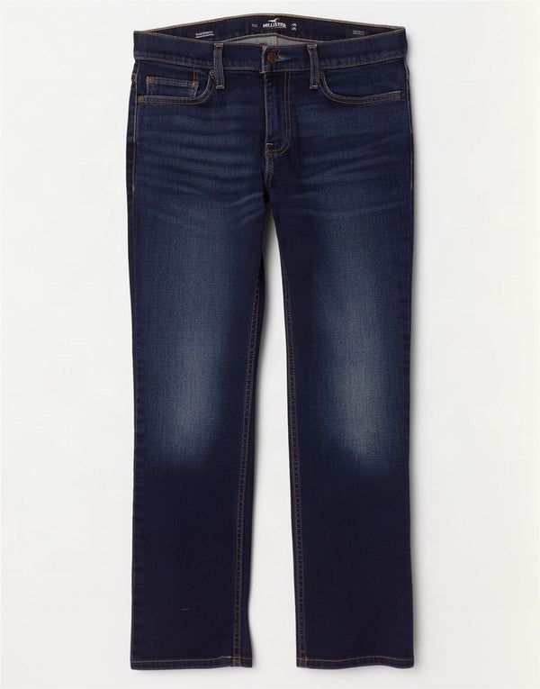 Hollister Womens Slim Straight Jeans W29 L30 Navy Blue Cotton
