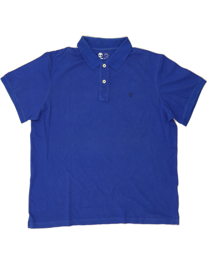 TIMBERLAND Mens Polo Shirt XL Blue Cotton Vintage Timberland and Second-Hand Timberland from Messina Hembry 