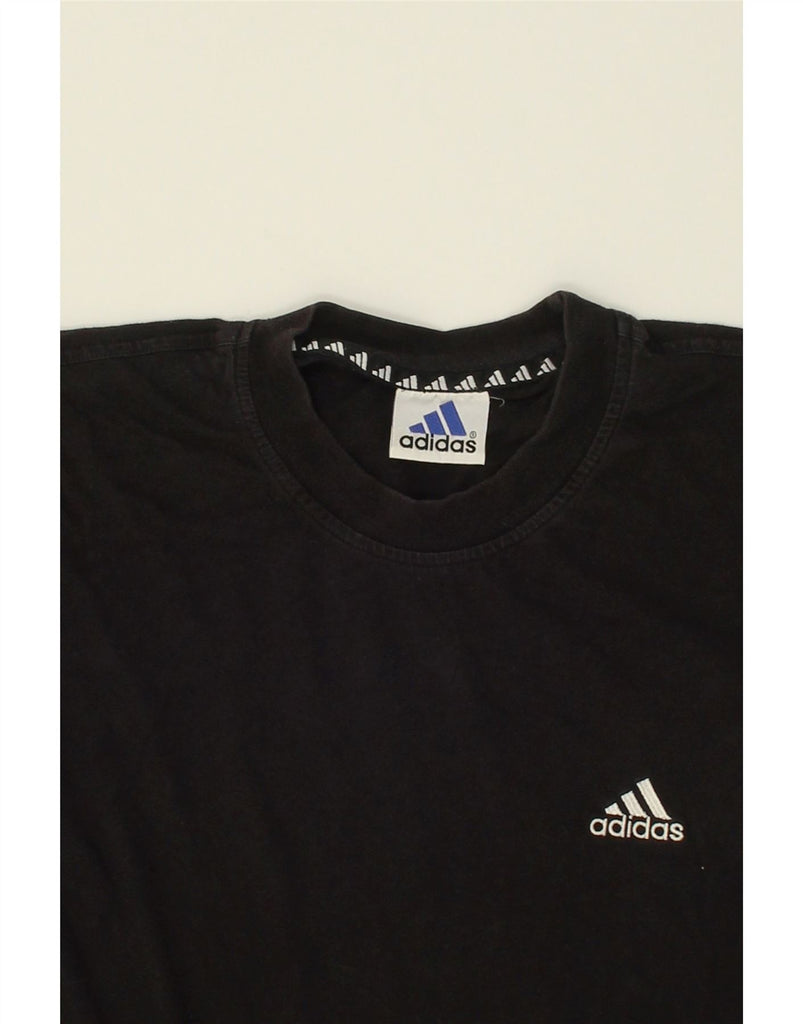 ADIDAS Mens T-Shirt Top Medium Black | Vintage Adidas | Thrift | Second-Hand Adidas | Used Clothing | Messina Hembry 