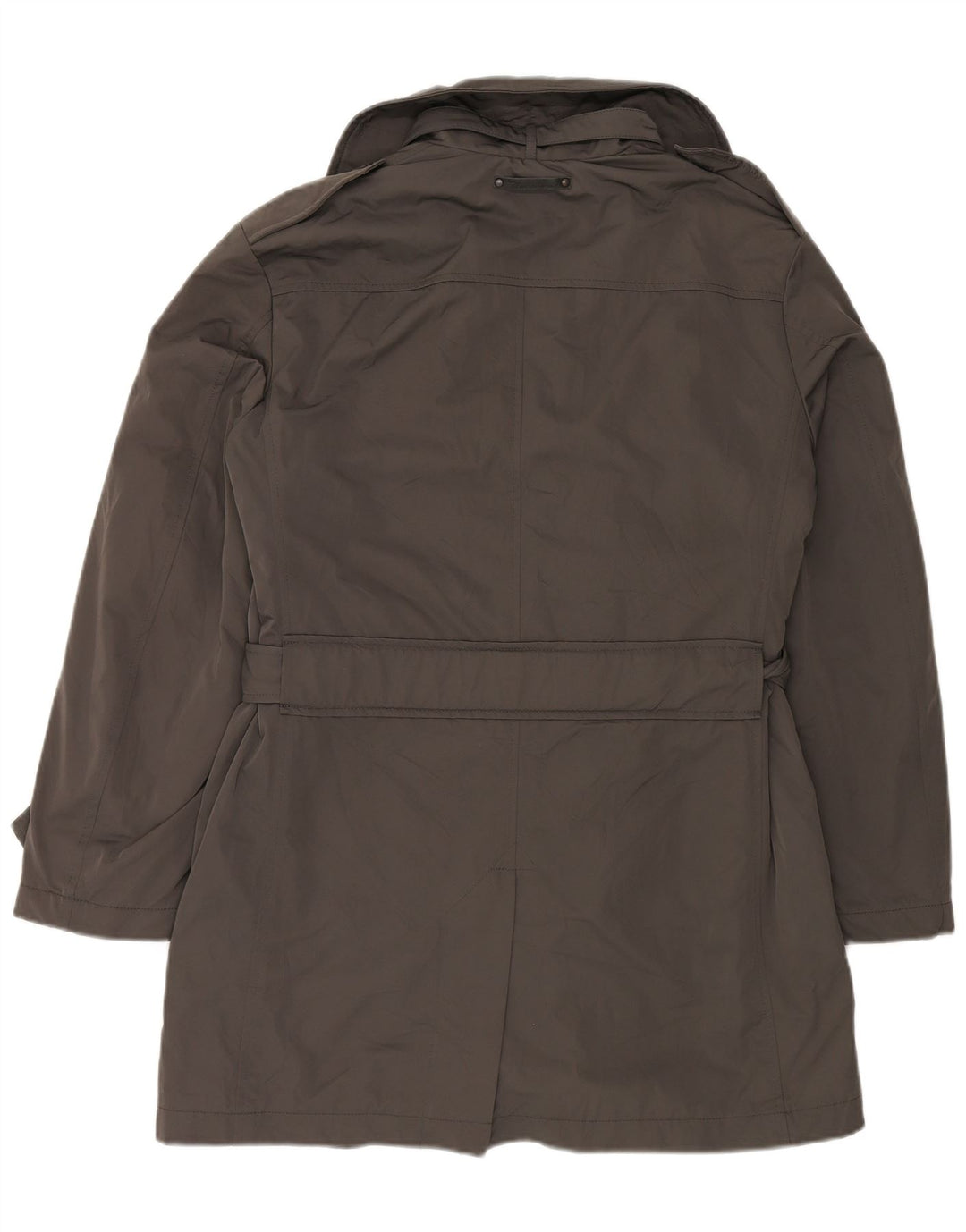 Marlboro Classics Womens Trench Coat EU 50 Large Grey Polyester