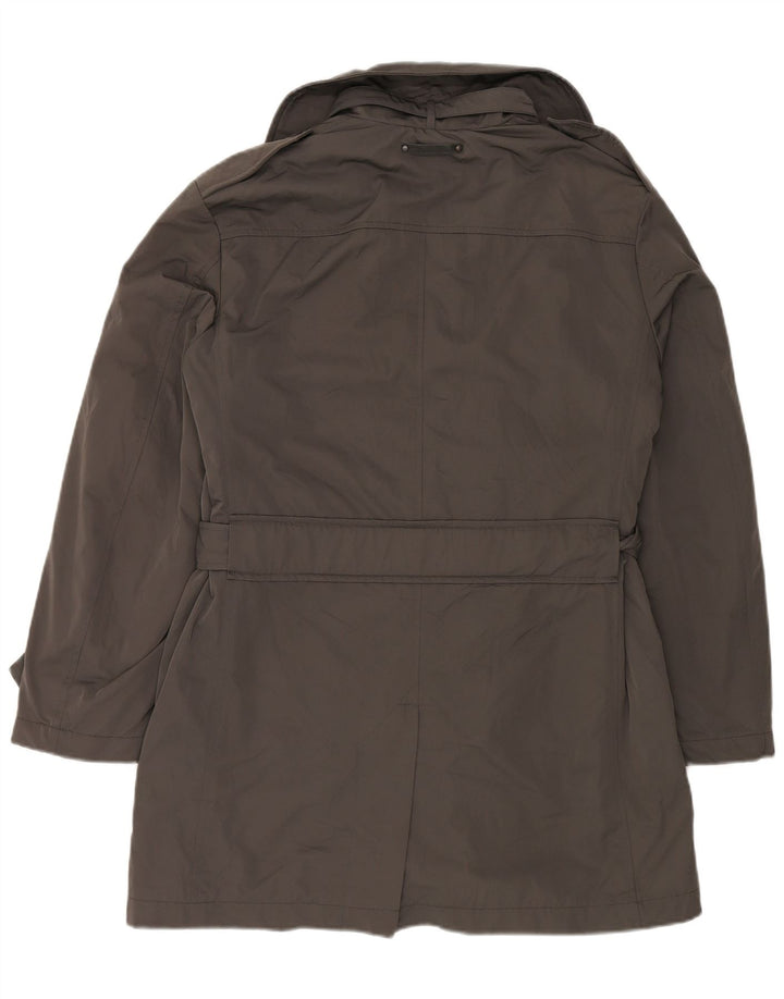 Marlboro Classics Womens Trench Coat EU 50 Large Grey Polyester