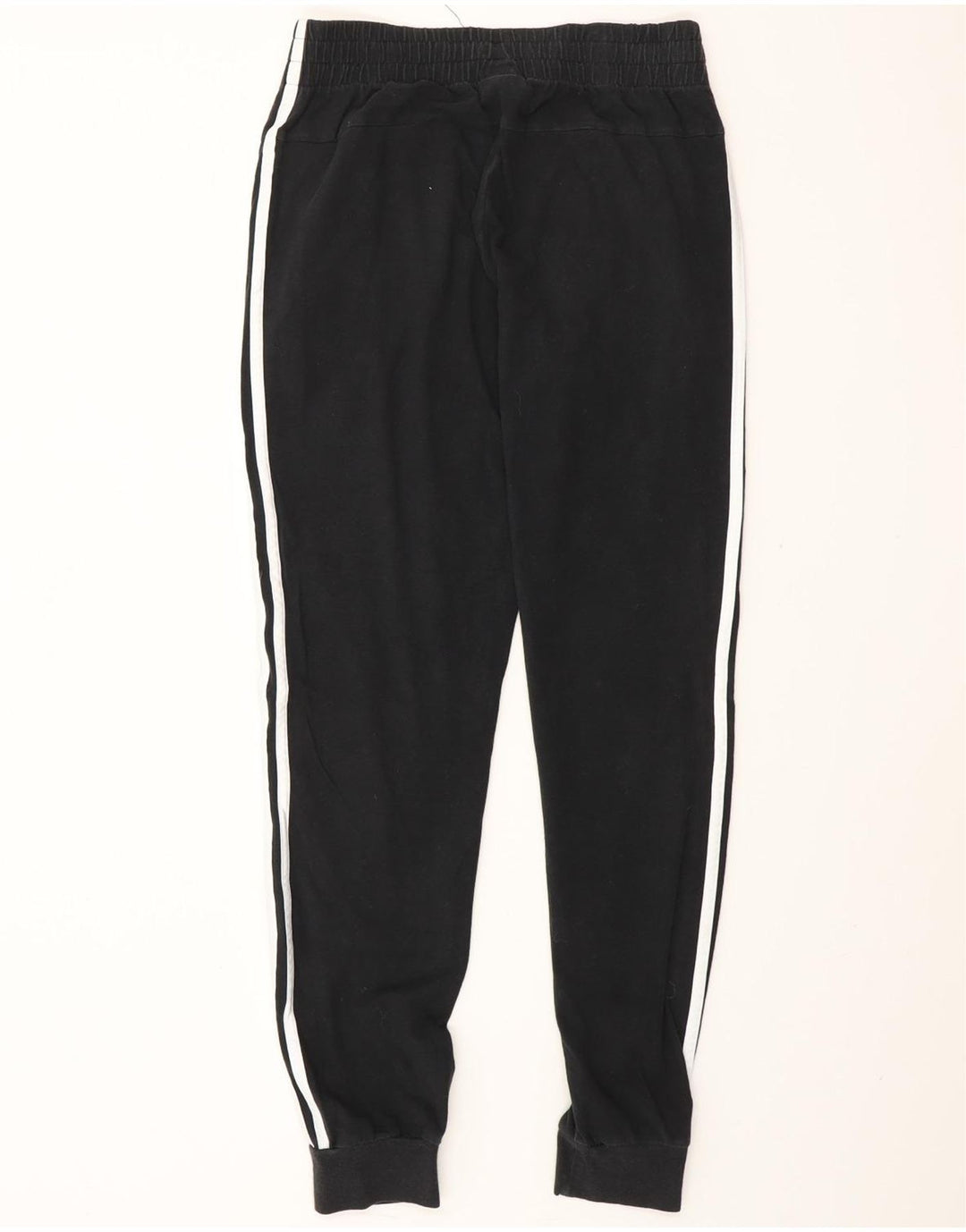 ADIDAS Womens Tracksuit Trousers Joggers UK 8/10 Small  Black Cotton