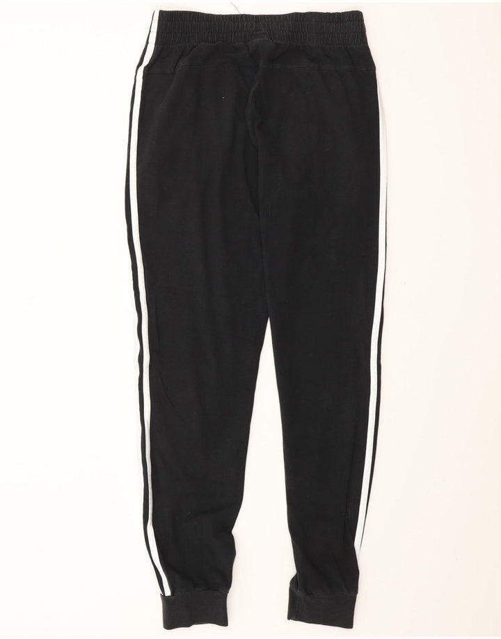 ADIDAS Womens Tracksuit Trousers Joggers UK 8/10 Small  Black Cotton