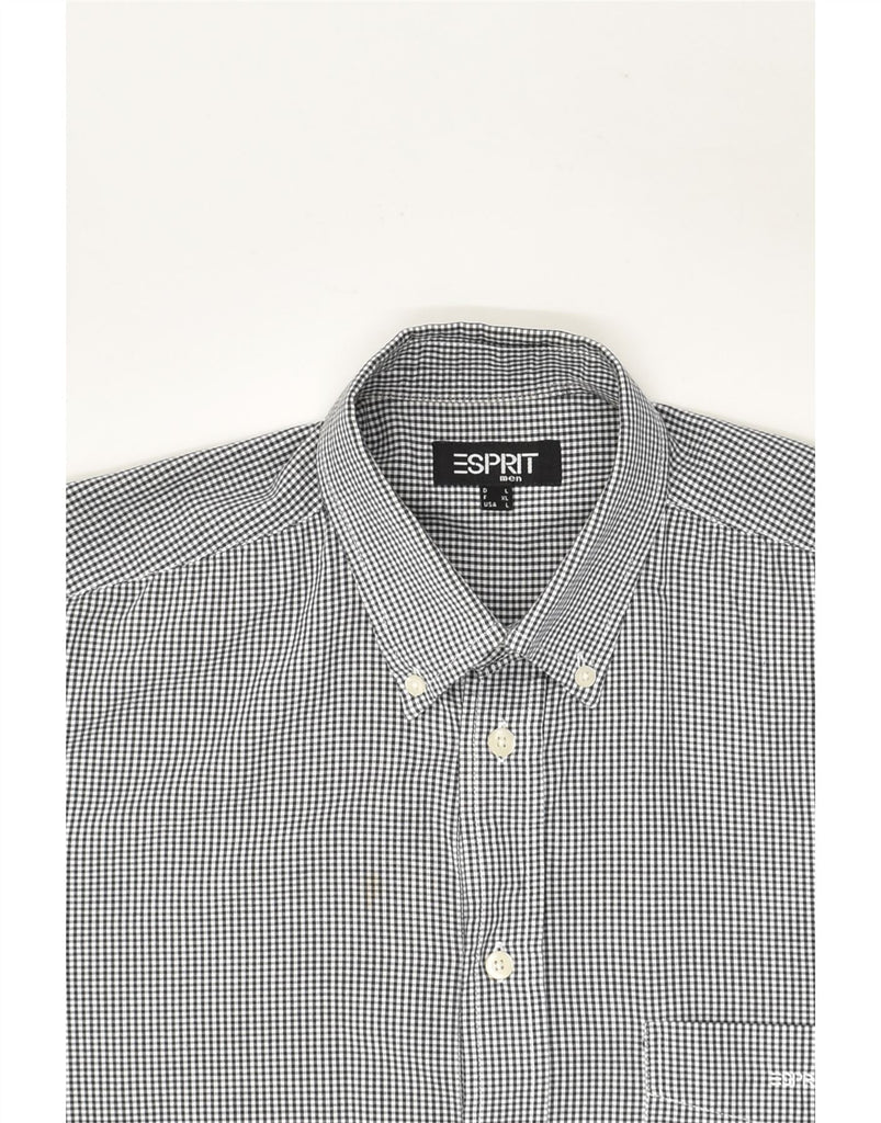 ESPRIT Mens Shirt Large Black Gingham | Vintage Esprit | Thrift | Second-Hand Esprit | Used Clothing | Messina Hembry 