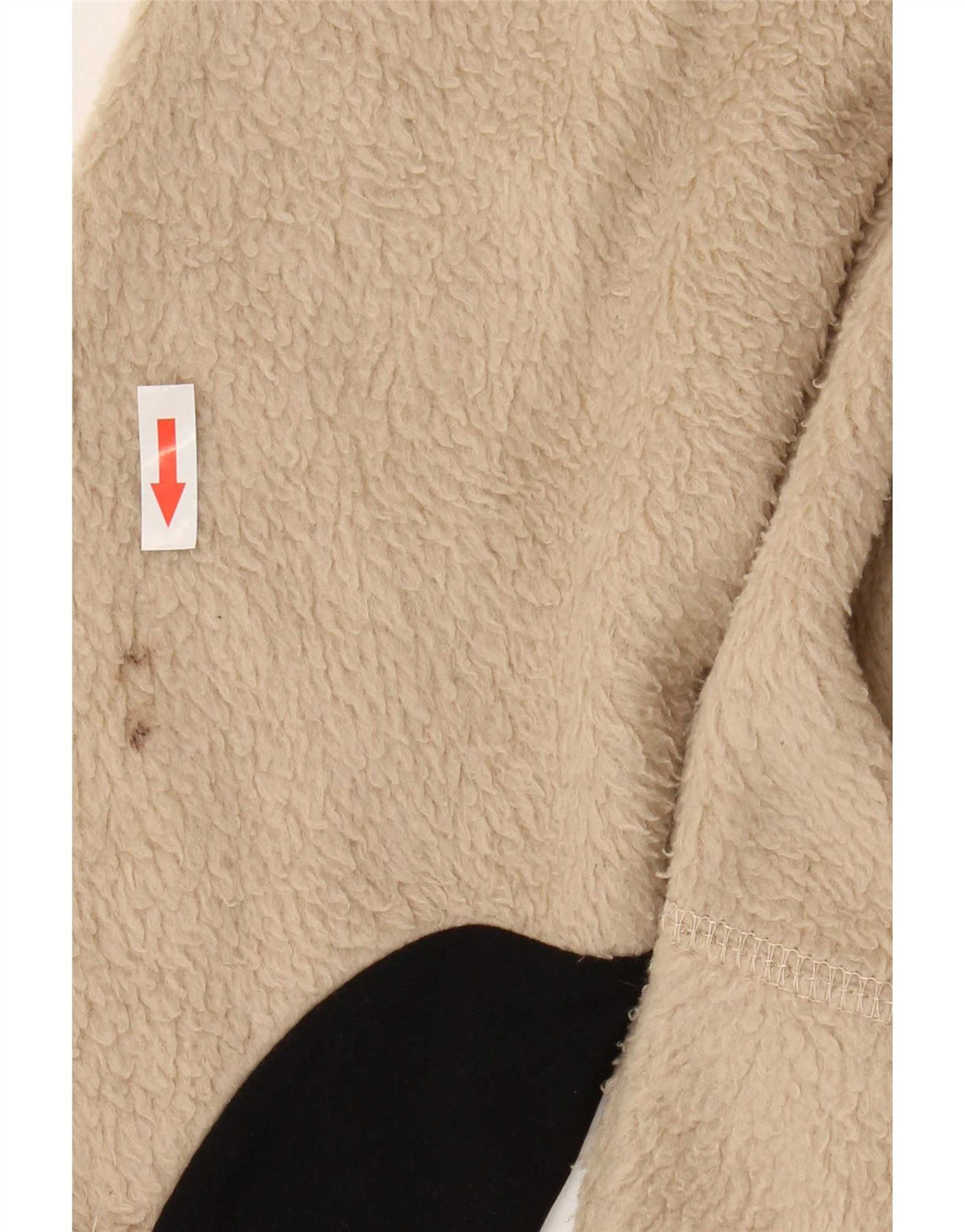 Fila Mens Fleece Jacket UK 40 Large Beige Colourblock Polyester