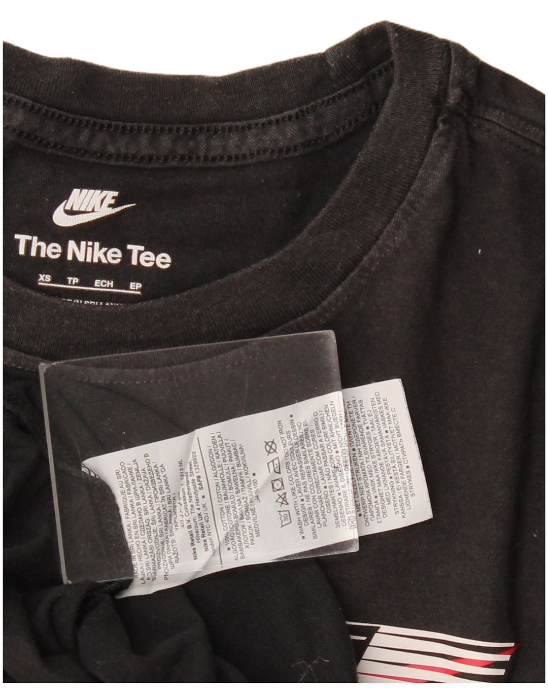 Nike Mens Graphic T-Shirt Top XS Black Cotton