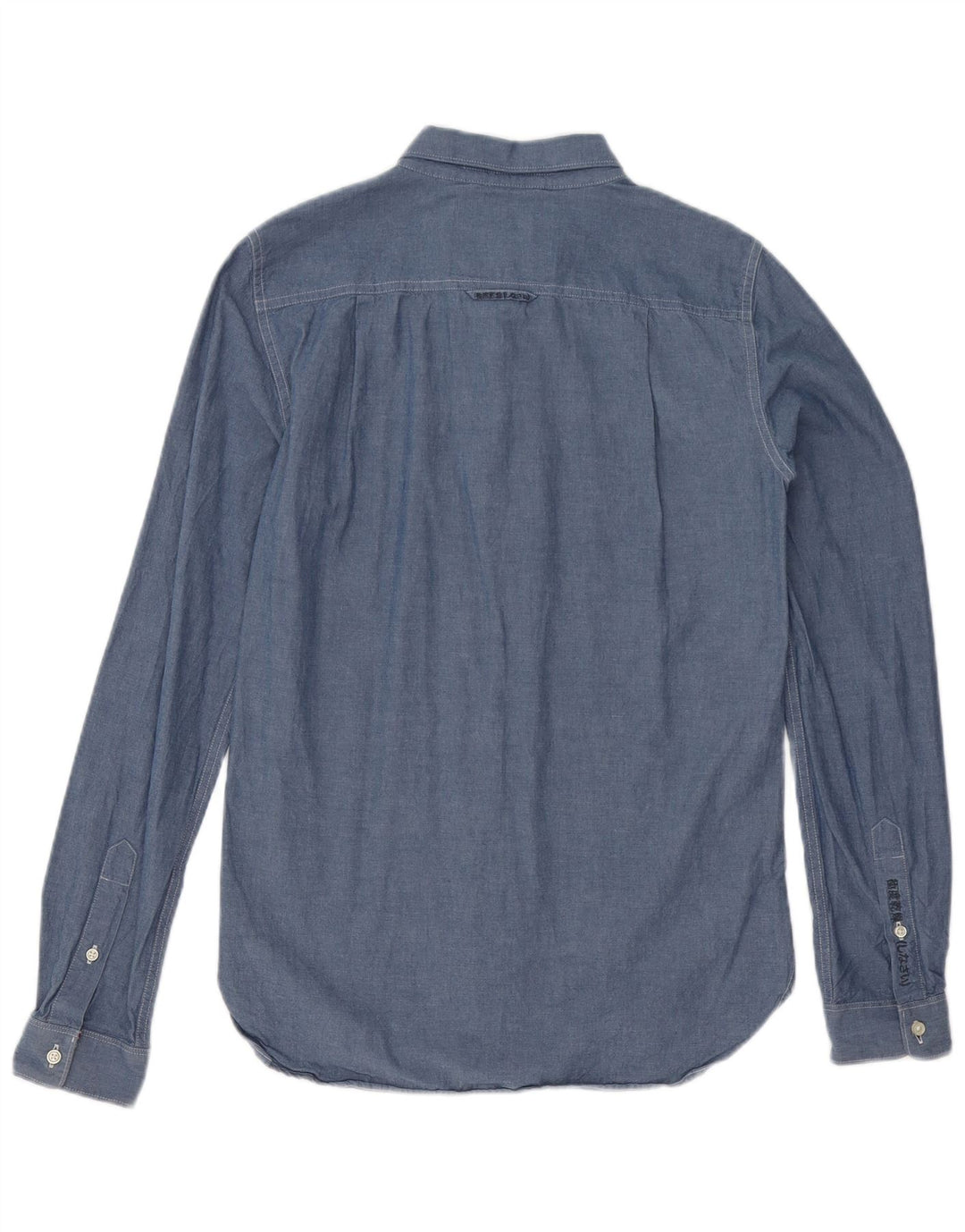 Superdry Mens Shirt Small Blue Cotton