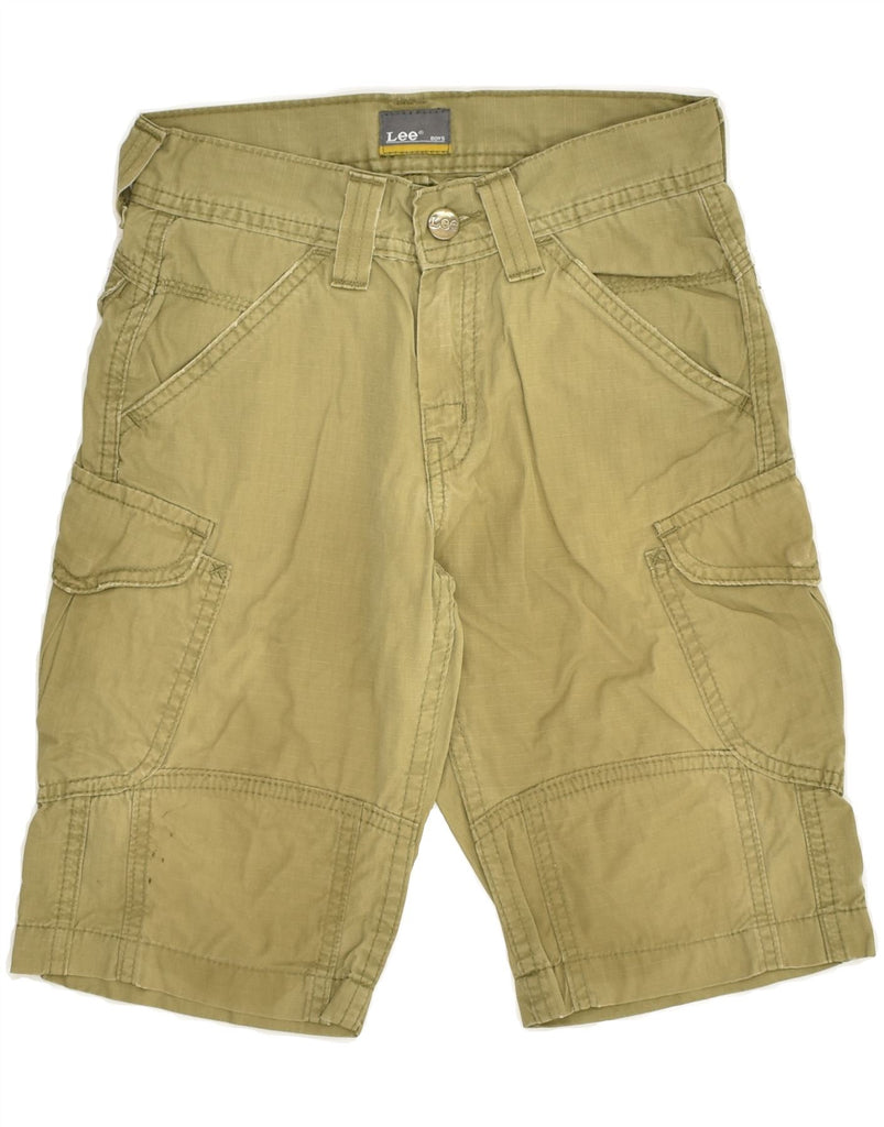 LEE Boys Cargo Shorts 9-10 Years W24  Khaki Cotton | Vintage Lee | Thrift | Second-Hand Lee | Used Clothing | Messina Hembry 