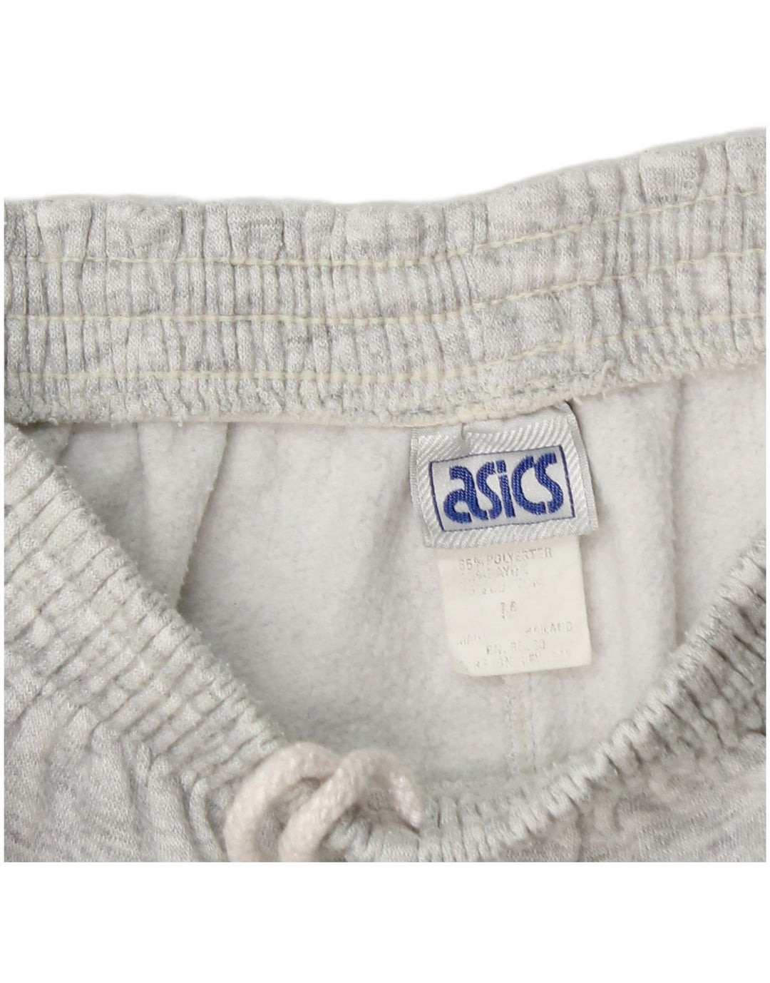 Asics Mens Graphic Sport Shorts Small Grey Polyester