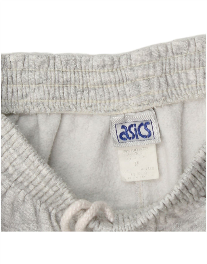 Asics Mens Graphic Sport Shorts Small Grey Polyester