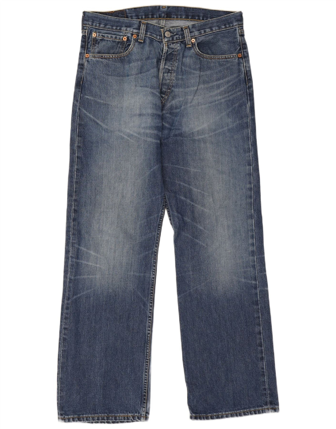 Levi's Mens 508 Straight Jeans W32 L32 Blue Cotton