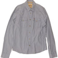 HOLLISTER Mens Shirt XL Blue Cotton