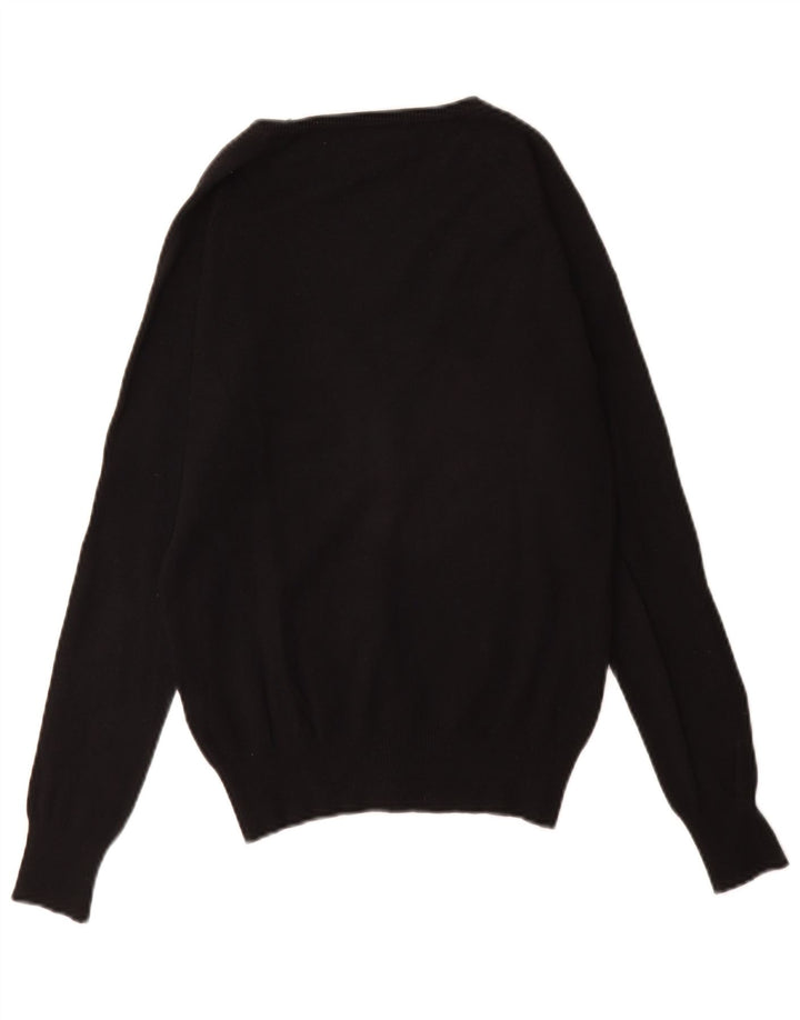 Zara Womens Cardigan Sweater UK 10 Small Black Cotton