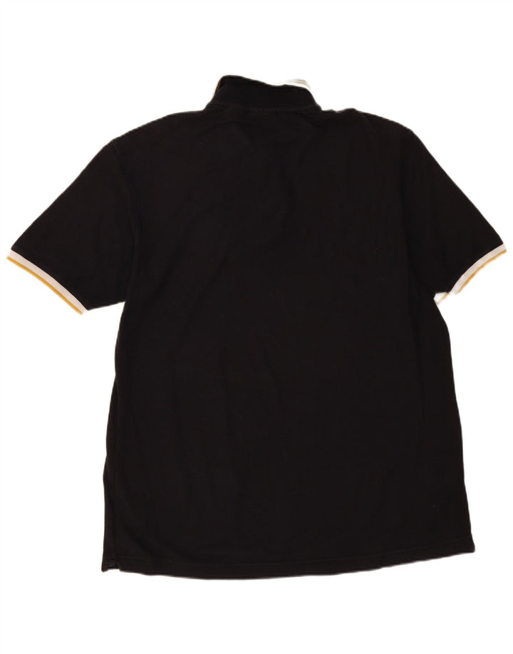Fila Mens Polo Shirt XL Black Cotton