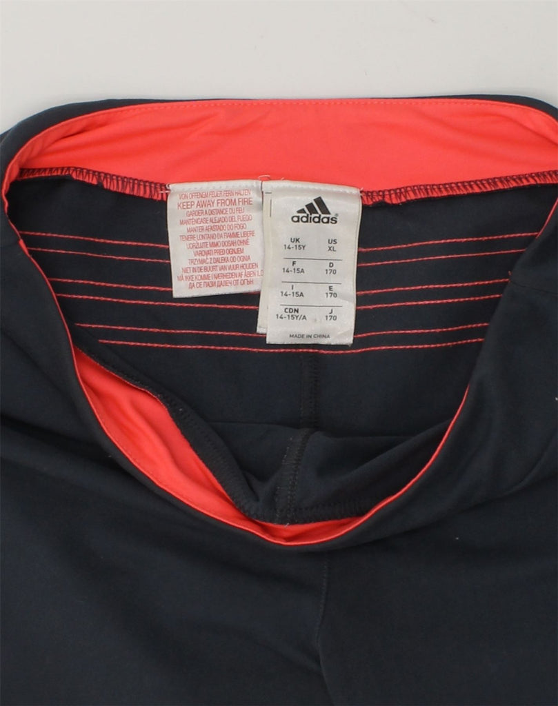 ADIDAS Girls Tracksuit Trousers Joggers 14-15 Years Black Polyester | Vintage Adidas | Thrift | Second-Hand Adidas | Used Clothing | Messina Hembry 