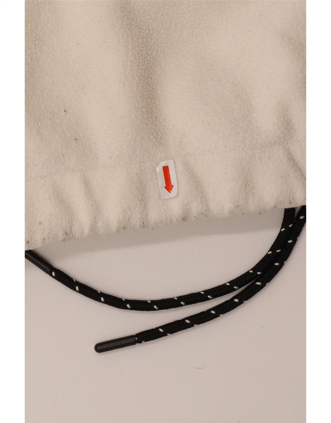 FILA Womens Oversized Graphic Fleece Jumper UK 10 Small White Colourblock