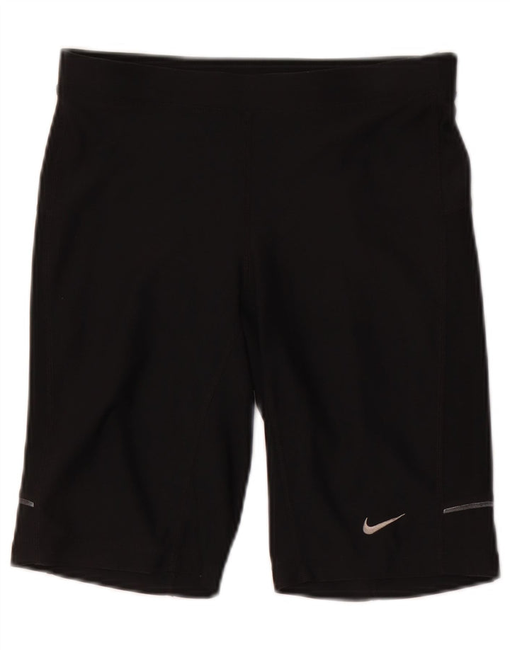 Nike Womens Dri Fit Sport Shorts UK 8 Small  Black Polyester