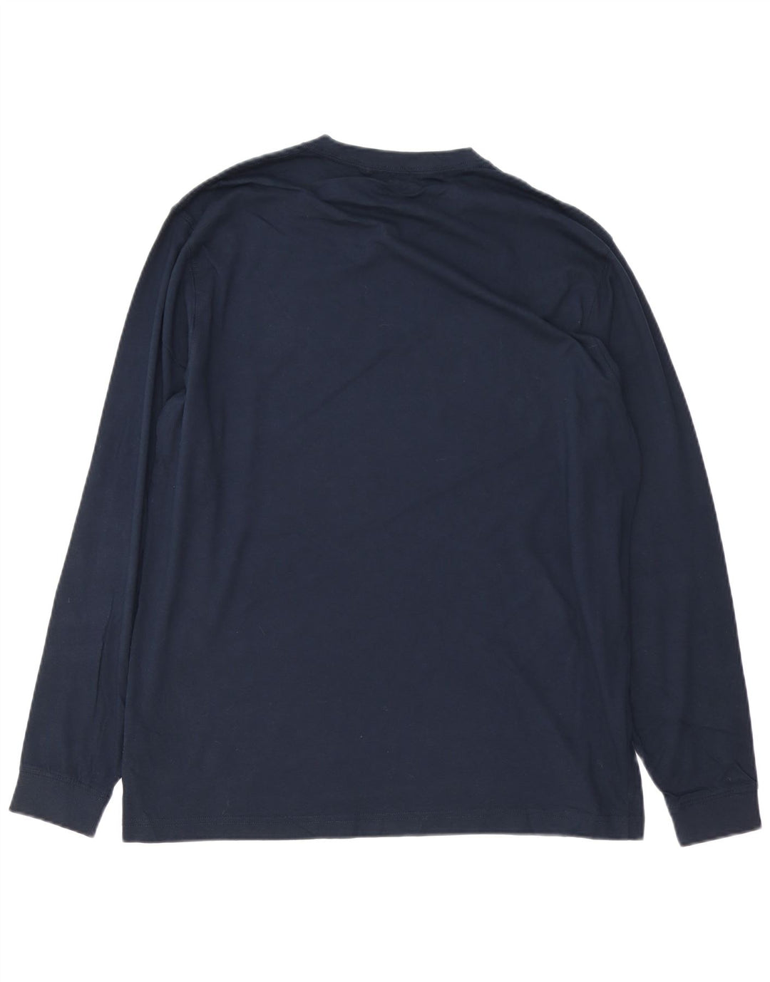 L.L.BEAN Mens Traditional Fit Graphic Top Long Sleeve Medium Navy Blue