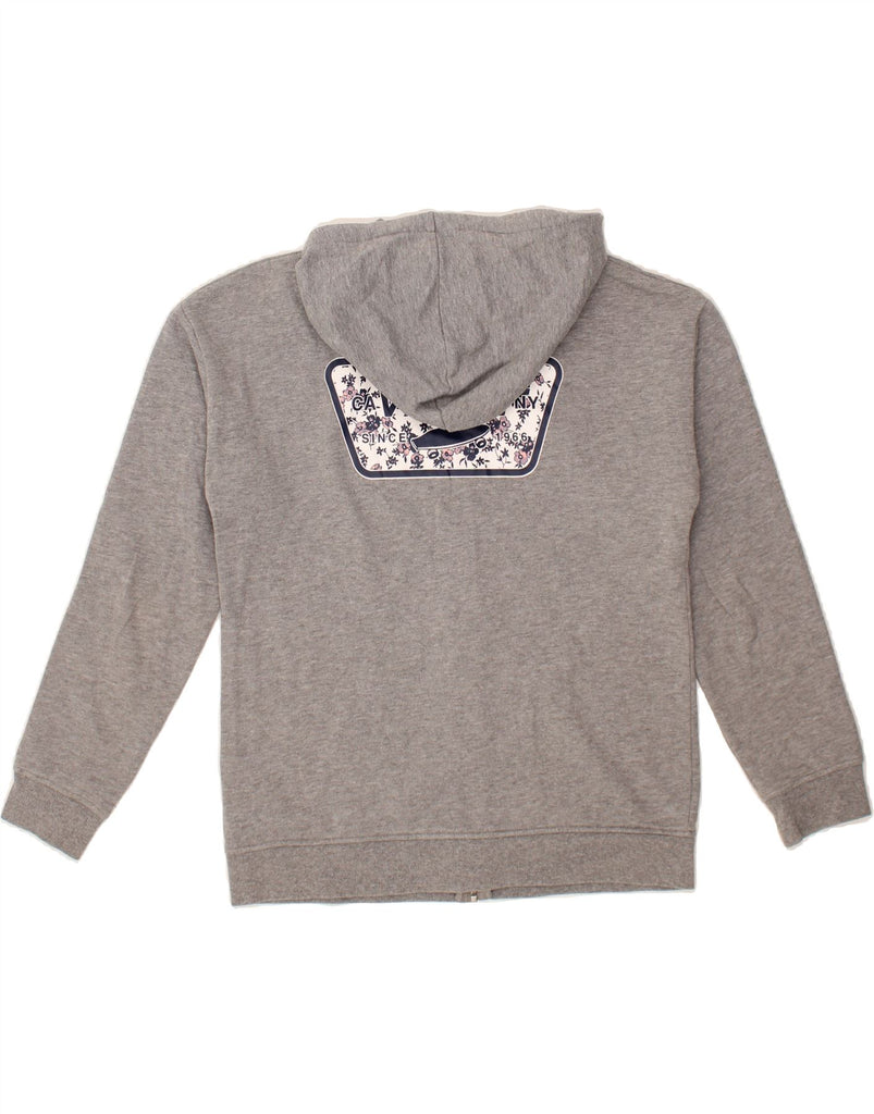 VANS Mens Graphic Zip Hoodie Sweater Small Grey Cotton Vintage Vans and Second-Hand Vans from Messina Hembry 
