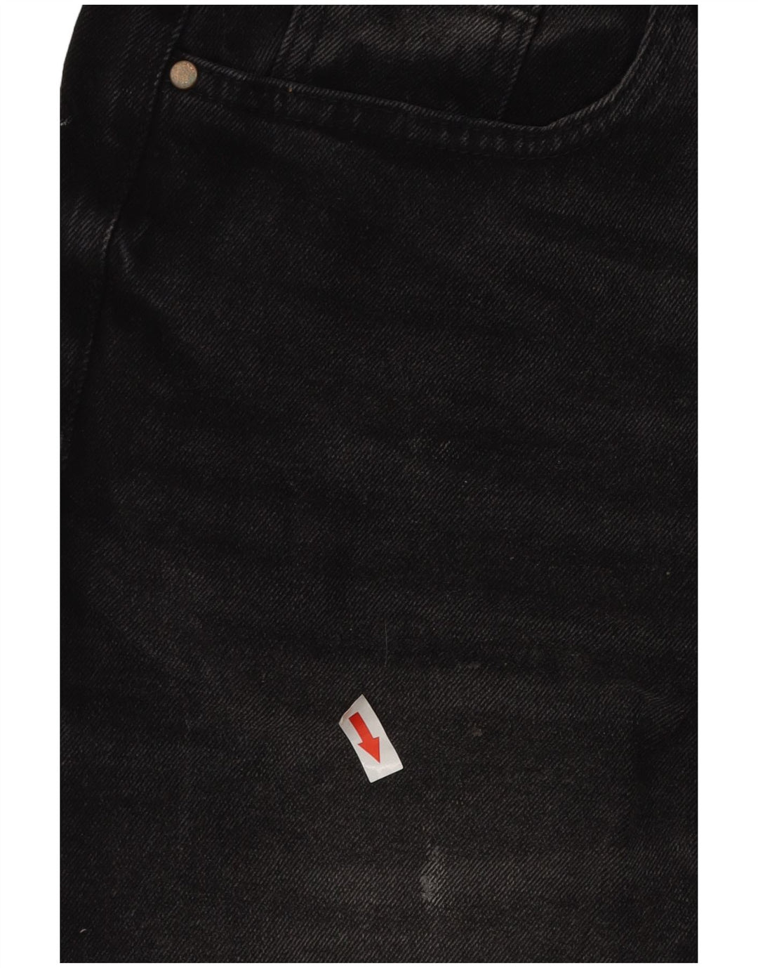 Zara Mens Denim Shorts EU 44 Large W34 Black Cotton