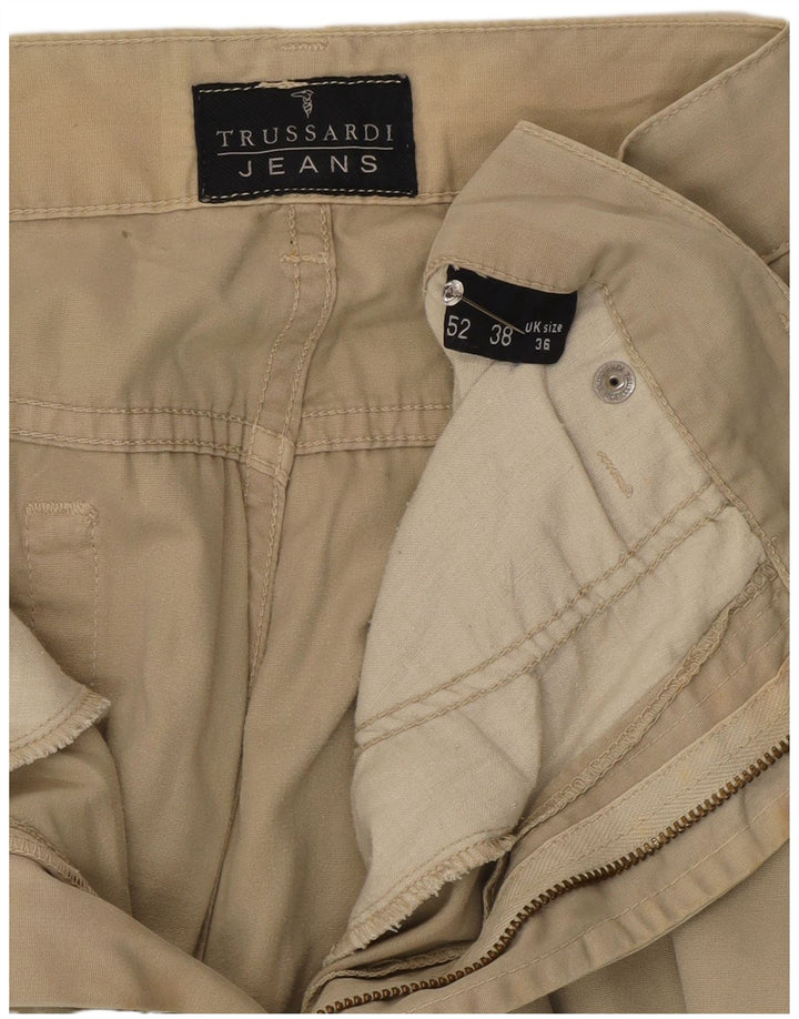 Trussardi Mens Straight Casual Trousers W36 L30 Grey