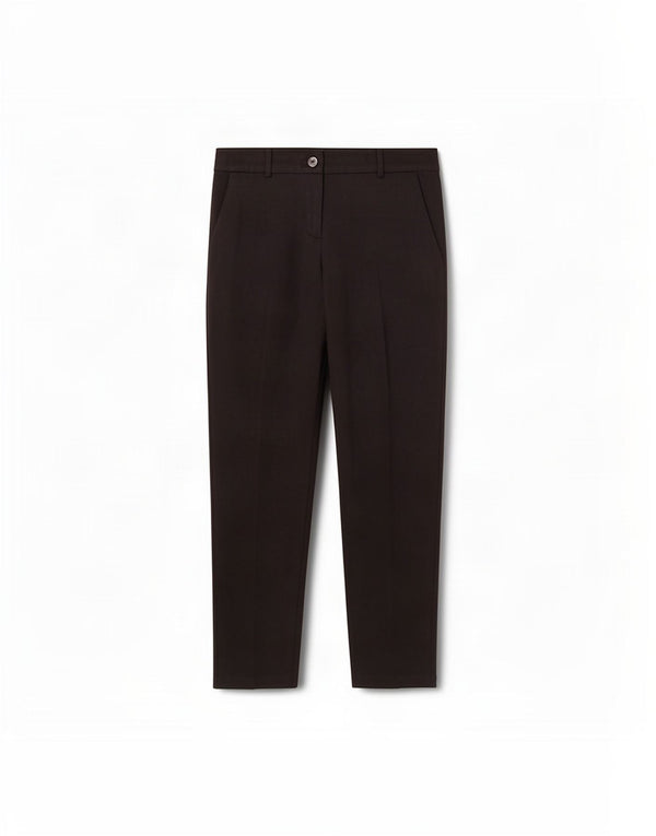 Max & Co. Womens Slim Casual Trousers UK 8 Small W30 L26 Black Wool