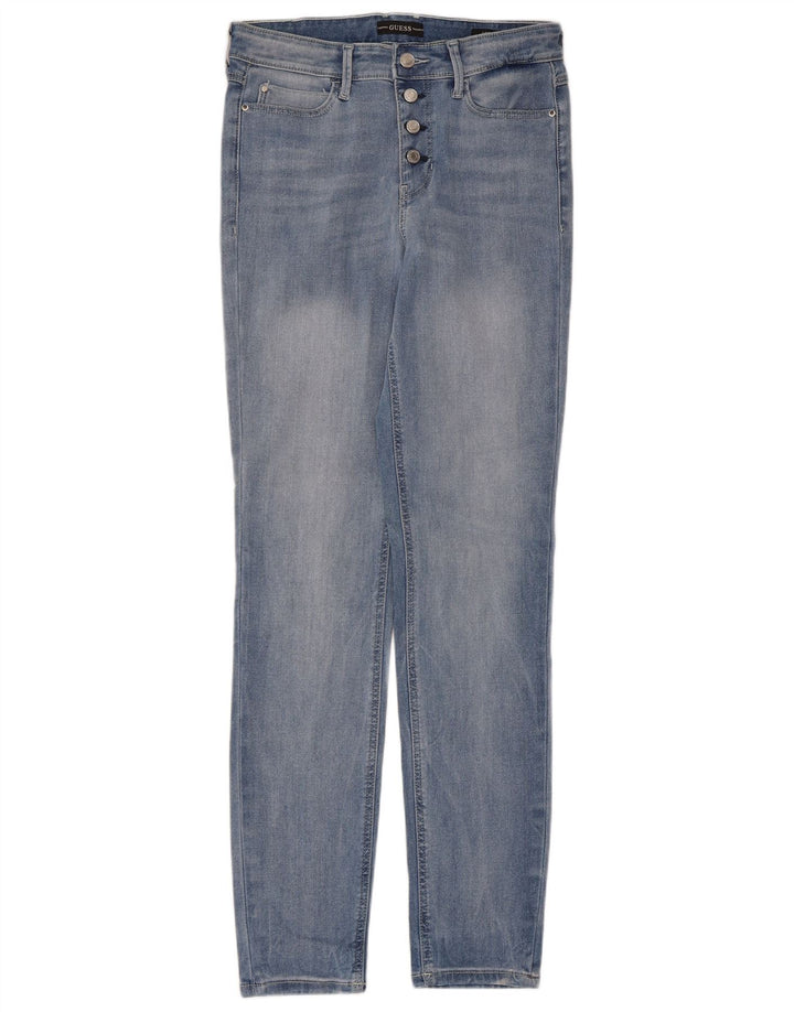 Guess Womens Skinny Jeans W29 L30 Blue Cotton