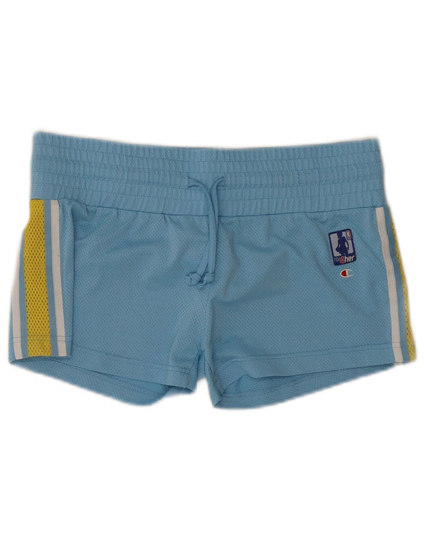Champion Girls NBA Sport Shorts 11-12 Years Large Blue Polyester