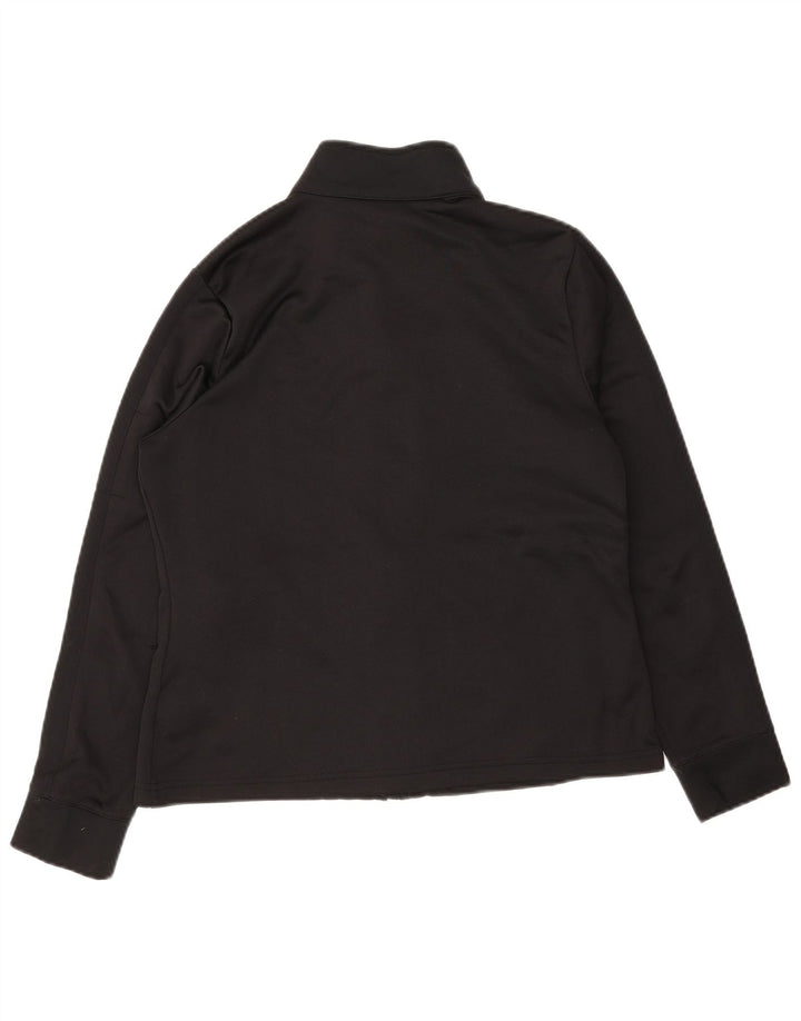 Fila Womens Tracksuit Top Jacket UK 12 Medium Black Polyester
