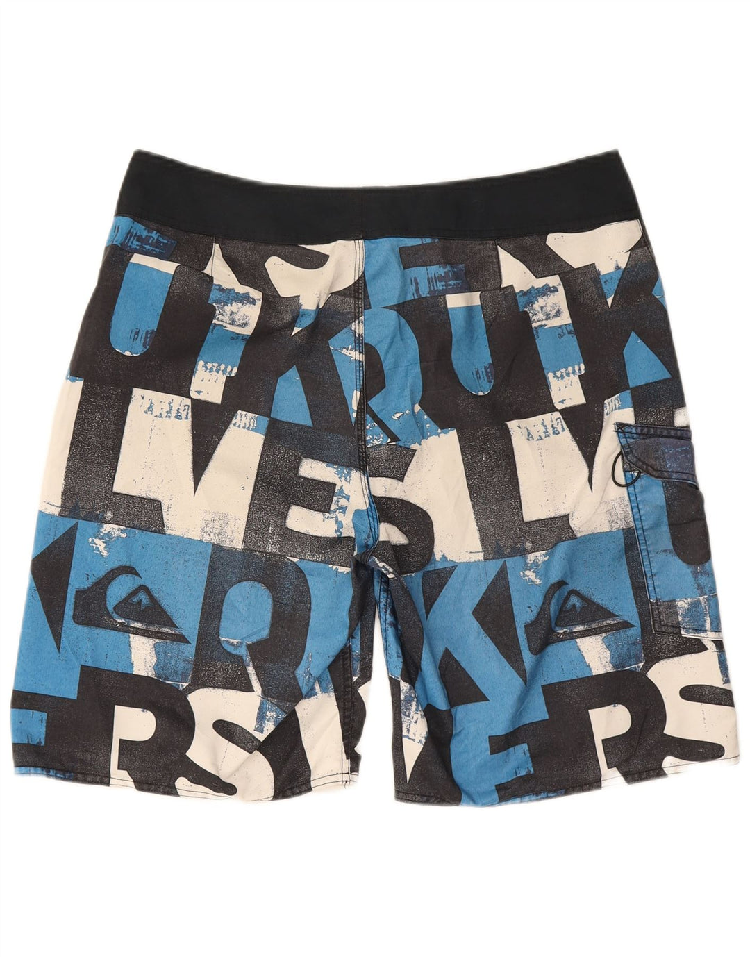 Quiksilver Mens Graphic Swimming Shorts Large Black Polyester