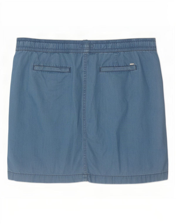 Tommy Hilfiger Womens Mini Skirt US 12 Large W36 Blue Cotton