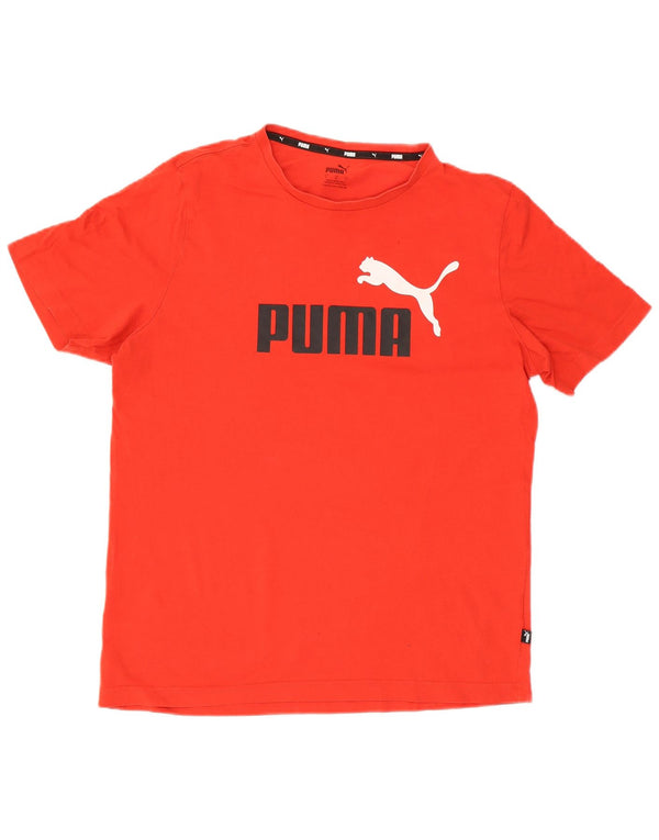 Puma Mens Graphic T-Shirt Top Large Red Cotton