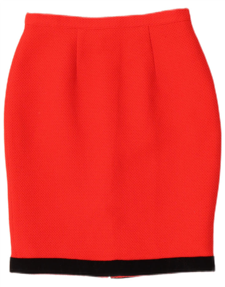 VINTAGE Womens 2 Piece Skirt Set IT 44 Medium W26  Red Polyester
