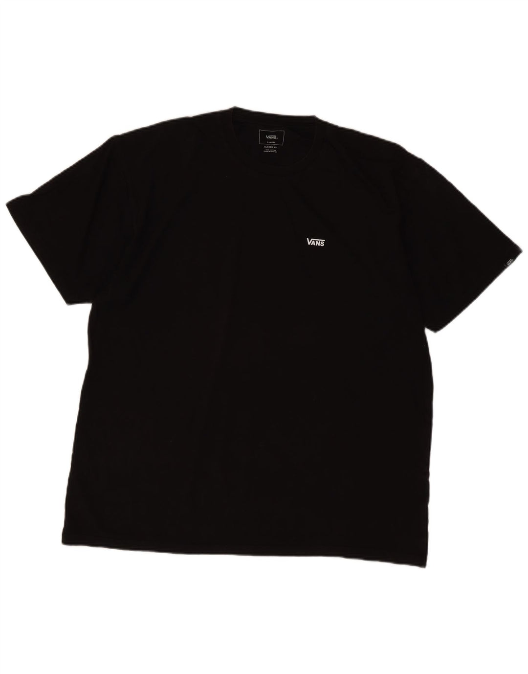 Vans Mens Classic Fit T-Shirt XL Black Cotton