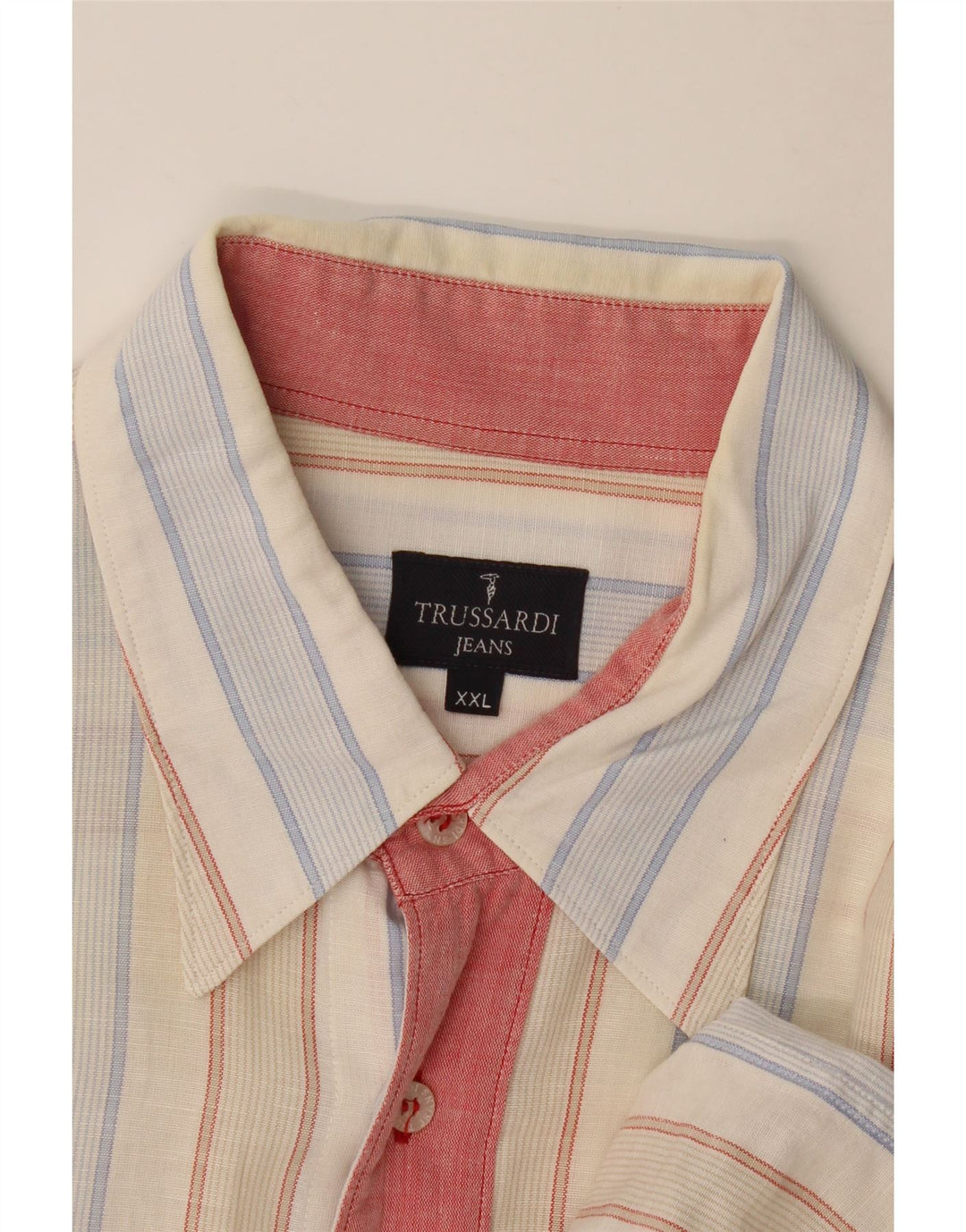 Trussardi Jeans Mens Shirt 2XL Multicoloured Striped