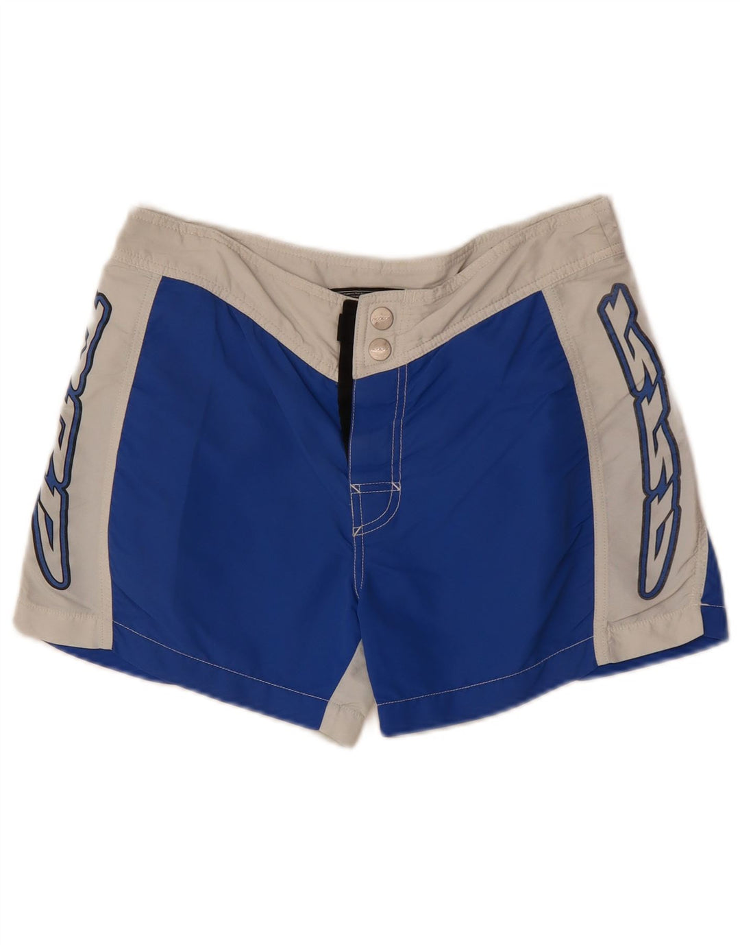 RRD Mens Graphic Swimming Shorts IT 46 Small  Blue Colourblock Polyester