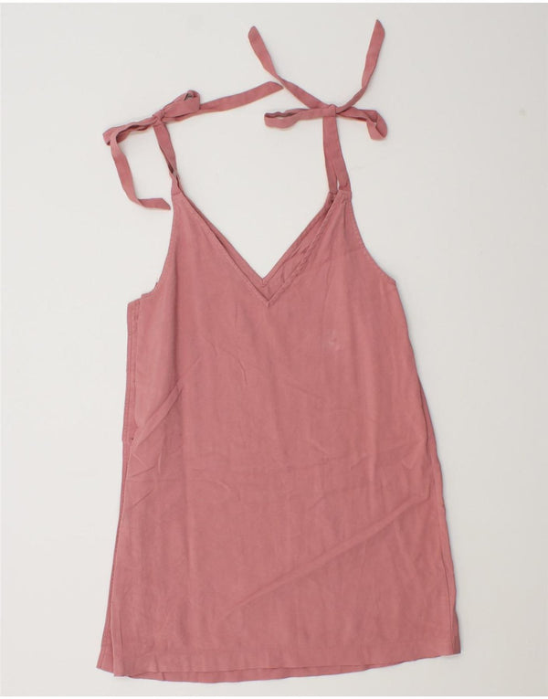 Topshop Womens Slip Dress UK 8 Small Pink Viscose