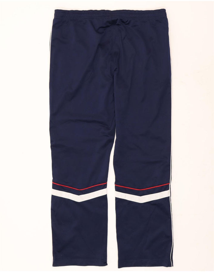 Fila Mens Tracksuit Trousers Large  Navy Blue Colourblock Polyester