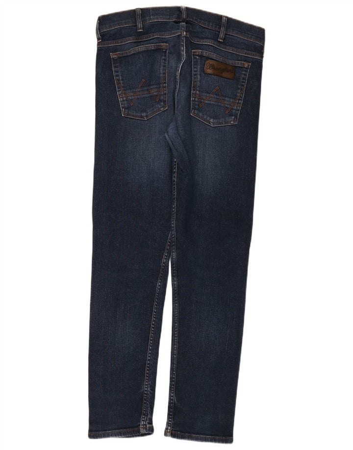 Wrangler Mens Colton Slim Jeans W32 L32 Blue Cotton