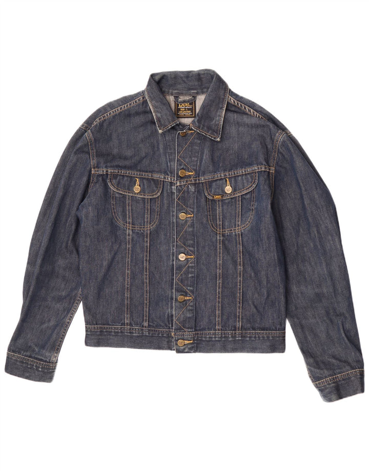 Lee Mens Denim Jacket UK 40 Large Navy Blue Cotton
