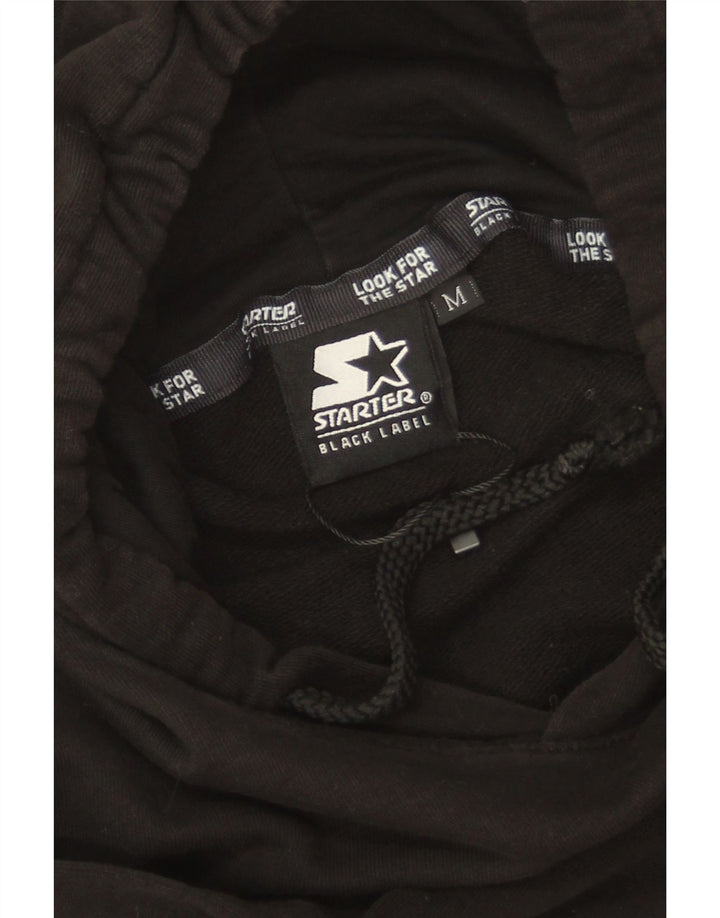 Starter Mens Graphic Hoodie Jumper Medium Black