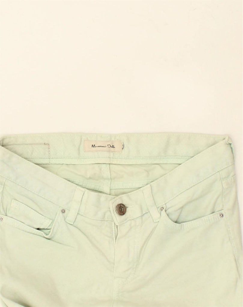 MASSIMO DUTTI Womens Skinny Casual Trousers W28 L29  Green | Vintage Massimo Dutti | Thrift | Second-Hand Massimo Dutti | Used Clothing | Messina Hembry 