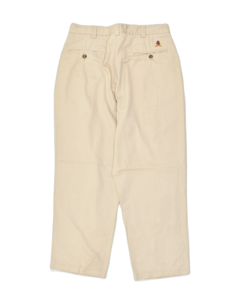 TOMMY HILFIGER Mens Pegged Chino Trousers W34 L30  Beige Cotton | Vintage Tommy Hilfiger | Thrift | Second-Hand Tommy Hilfiger | Used Clothing | Messina Hembry 