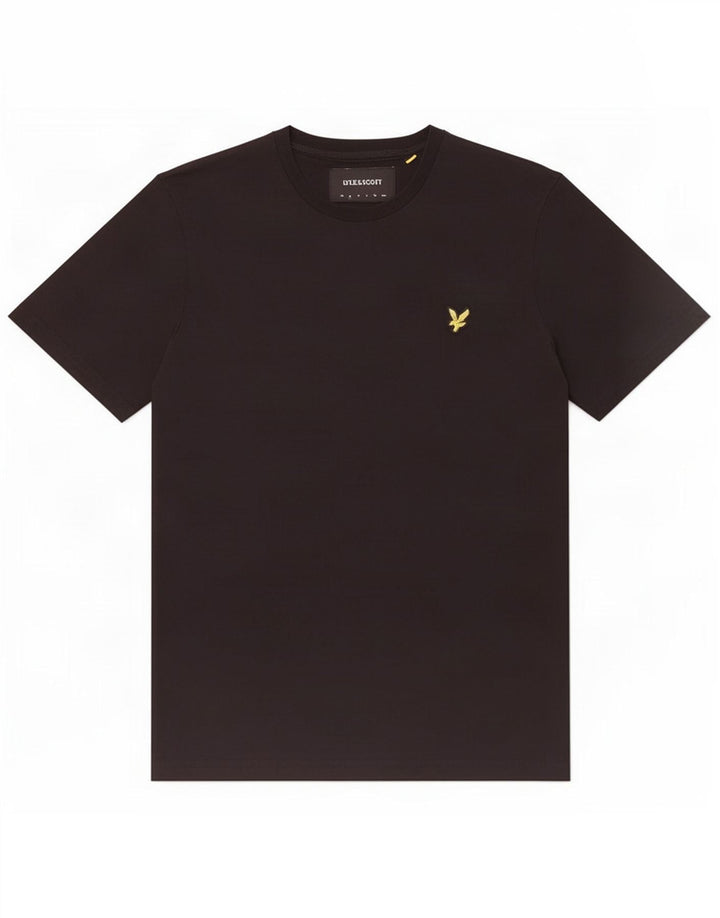 Lyle & Scott Mens T-Shirt Top Small Black Cotton